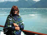 Janice at the Hubbard Glacier