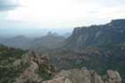 The East rim of the Chisos Mountains from the Lost Mine trail