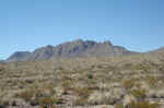 The Chisos Mountains from near the trailhead.