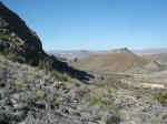 Looking West down the canyon that leads back to the Lajitas trailhead