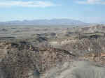 View of the Chisos Mountains from a high pass on Old Ore Road
