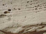 There are lots of carvings on Inscription Rock, from the 1500s through 1900s