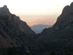 Sunrise at the window at Big Bend