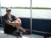 Janice on the boat during our Ten Thousand Islands tour