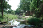 A creek just after Tejas Park.