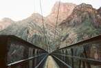 The view back across the Black Bridge to the end of the South Kaibab trail