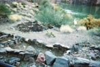 The ruins of a pueblo at the Colorado River