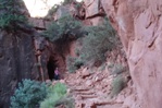 The Supai Tunnel is the first main landmark on the North Kaibab trail.