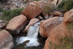 A waterfall near the Cottonwood campground.