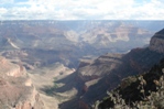 A great view from the South Rim, showing where we'd hiked (and Charlie's return route).