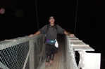 ......and it was still dark when he crossed the river on the Silver Bridge.