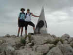 On the summit of Guadalupe Peak, 8,749'