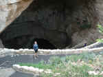 Janice at the entrance to Carlsbad Caverns
