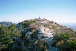 The summit ridge on Guadalupe Peak, 8,749', the highest point in Texas