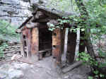 A hut on the trail to Hanging Lake