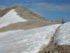 Snowfield just below the summit of Mount Democrat