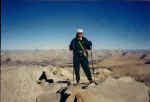 Charlie on the summit at 14,498'.