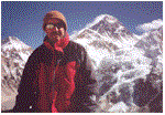 On the summit of Kala Pattar, 18,373', with Everest in the Background