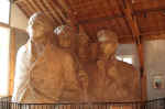 The scale model of the carvings