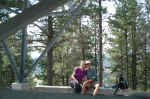 At the viewpoint by the lookout tower