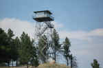 The lookout tower on the Rankin Ridge trail at Wind Cave