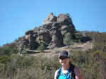 Janice on the High Peaks trail