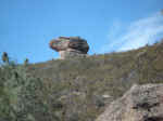 Balanced rock on the High Peaks trail