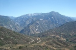 The road through Sequoia National Forest to Kings Canyon
