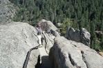 On the way up Moro Rock