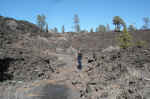 Janice on the Lava Flow trail.