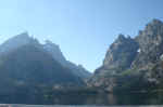 Cascade Canyon seen from Jenny Lake.