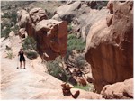 The remains of Wall Arch (fell summer 2008), Arches National Park