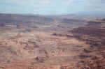 From Anticline Overlook, looking North to the Potash mine outside Moab