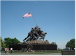 The Iwo Jima memorial at Arlington National Cemetery