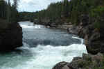 Yellowstone River between Upper Falls and Lower Falls.