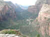 Looking Sourth from the summit of Angels Landing